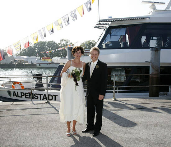 Beispiel: Hochzeit auf dem Bodensee, Foto: Bodenseeschifffahrt.