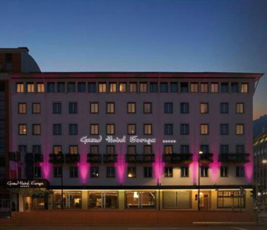 Beispiel: Außenansicht, Foto: Grand Hotel Europa Innsbruck.