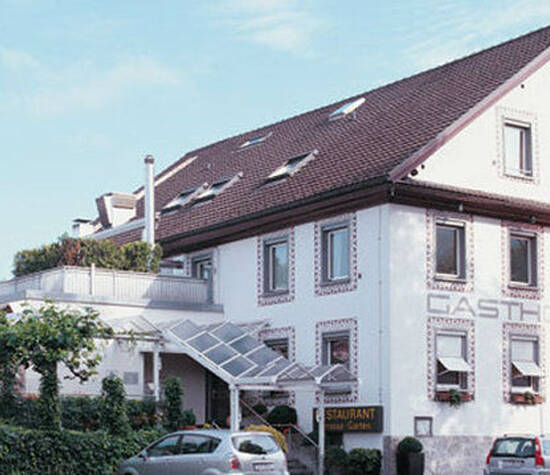 Beispiel: Außenansicht Hotel Hirschen Dornbirn, Foto: Hotel Hirschen Dornbirn.