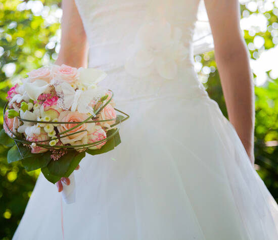 Beispiel: Hochzeitsflorisitk, Foto: Toifl Blumen.