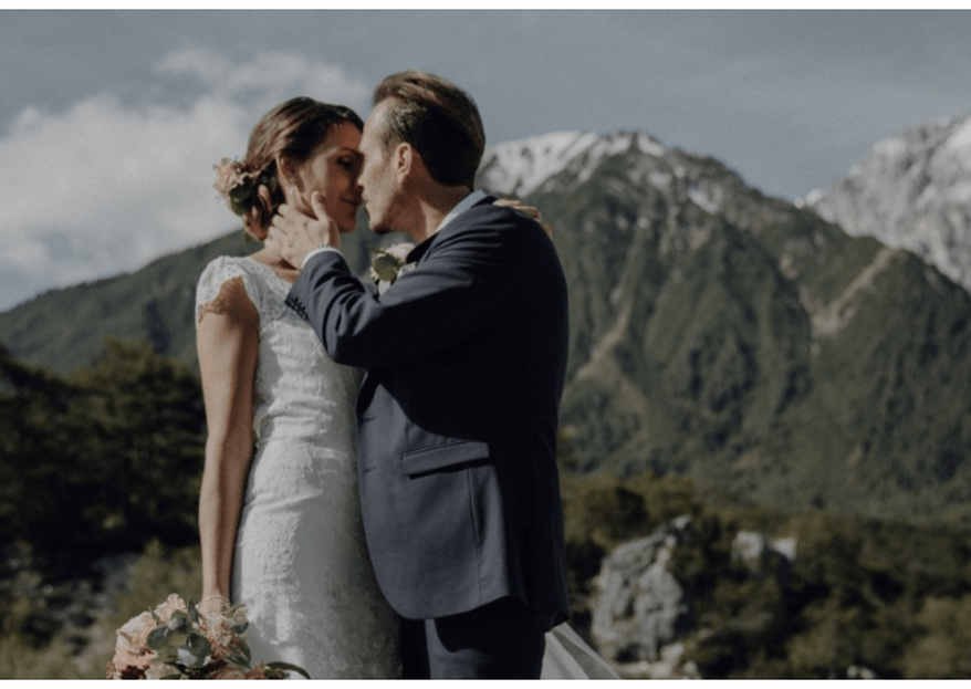 Hochzeit mit traumhafter Bergkulisse – so heirateten Daniela und Philipp in Tirol